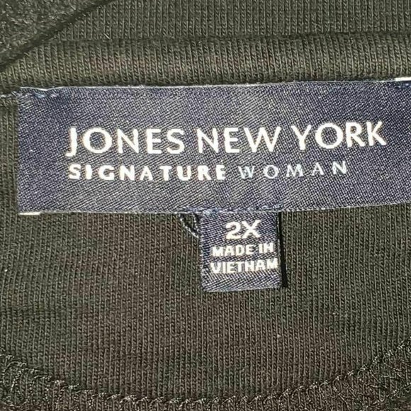 Jones New York Womens Jacket Coat Black Waist Length Zip Up Pockets Plus 2XL - Picture 7 of 7